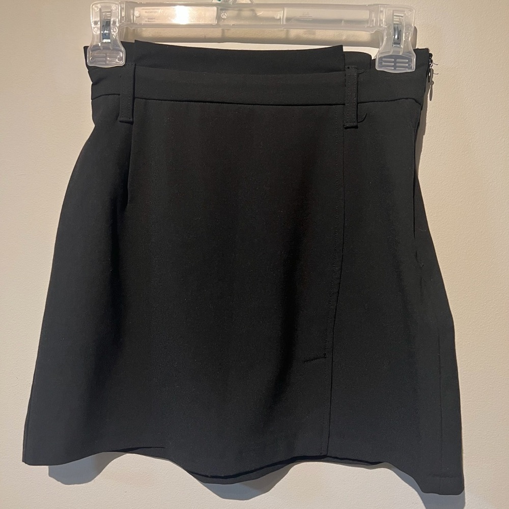 Black mini skirt